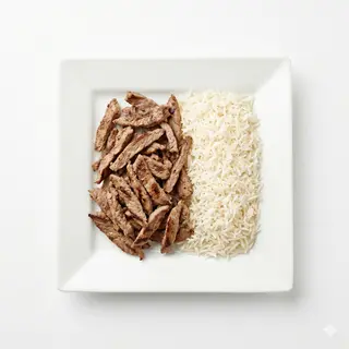 Plato De Shawarma Con Arroz