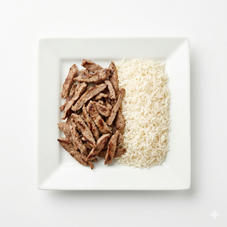 Plato De Shawarma Con Arroz