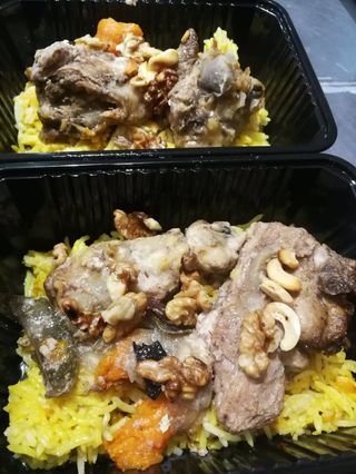 Веган салата с булгур и леща