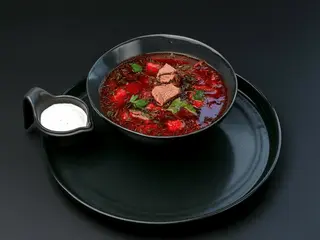 Борщ червоний з телятиною (350g)