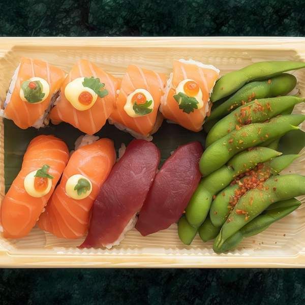 Lunch Box Matsu 8 piezas con edamame