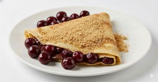 Slatka palačinka sa Nutellom, plazmom i višnjom