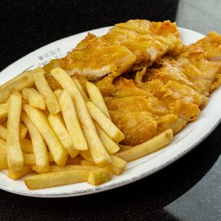 80A. Pollo Frito Con Patatas Fritas