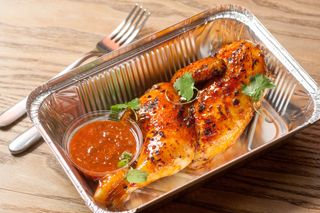 Курча запечене з соусом BBQ (350г)