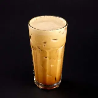 Iced salty caramel coffee