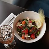 პომიდვრის სალათი ცივად დაწურული კახური ზეთით