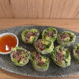 Rollitos Vietnamitas Con Atún Salvaje, Albahaca Y Cilantro