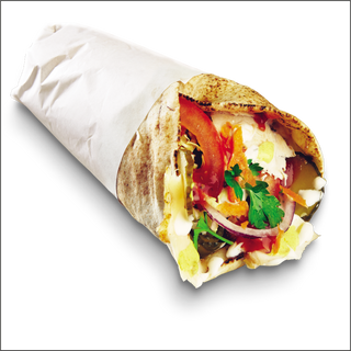 Burrito Vegetal Con Falafel Y Hummus