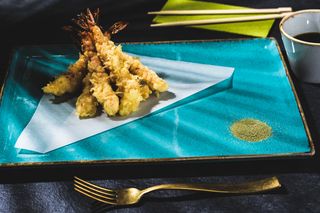 Tempura z krewetkami