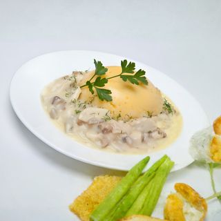 Ciulama de pui cu ciuperci