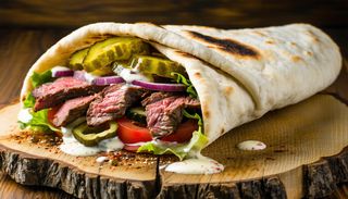 Sandwich libanez cu vită