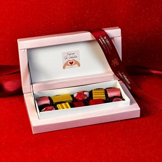 Boite chocolat   rose 100 g