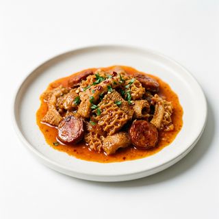 Callos de ternera salteados picantes