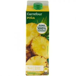 Zumo de Piña y Mango Carrefour Exprimido Brik 1 L.