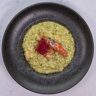 Risotto s kozicama i pestom