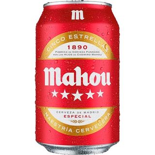 Cerveza Mahou 5 Estrellas Lata 33cl.