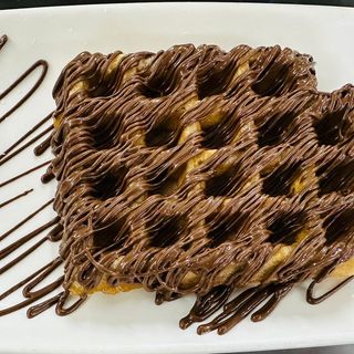 Gofres con chocolate