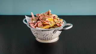 Patate fritte con mortadella