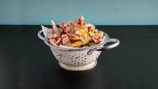 Patate fritte con mortadella
