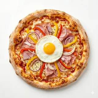 Pizza Blanco Y Negro (28 Cm.)