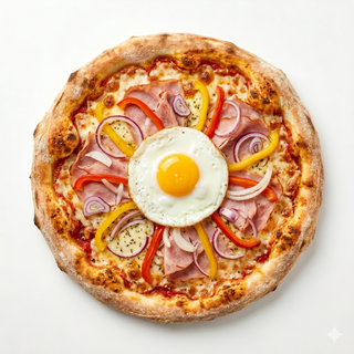 Pizza Blanco Y Negro (28 Cm.)