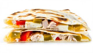 Piadina con tonno, peproni e fontina