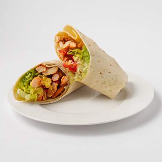 Chopped chicken wrap