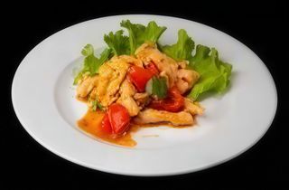 49. Pollo con salsa gon bao