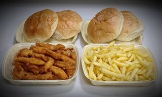 Pileća korpica VELIKA 4 (800 gr pomfrita i bez soseva)