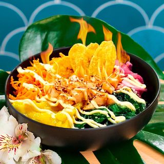 MENU POKE BOWL - Salmon BBQ