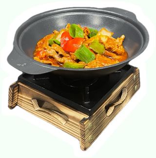 56. Sartén De Ternera Con Verduras Mixtas (Picante)