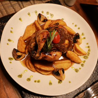 Plat Coquelet Rôti Au Jour