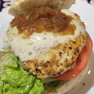 Hamburguesa De Pollo Completa