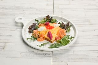 Скрэмбл с лососем