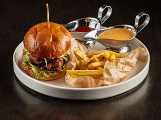 Бургер з хрустким курчам (450g)