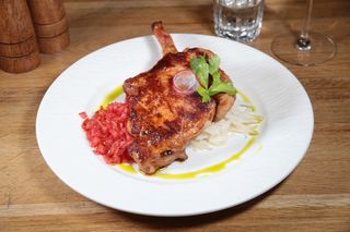 Cotlet de porc fript pe plita