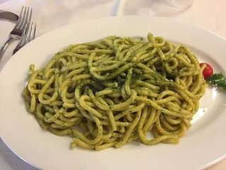 Il bigolo al pesto fresco
