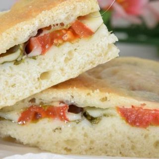 Vegan Sandwich with schiacciata 