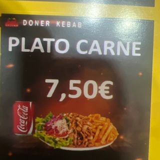 Menú Plato Solo Carne (Mediano)