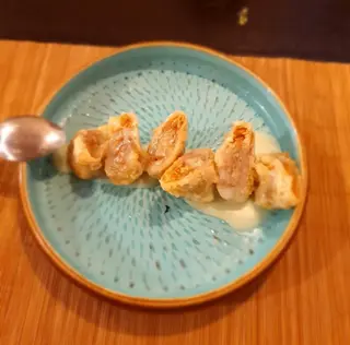 Crêppe relleno con crema de cacahuete