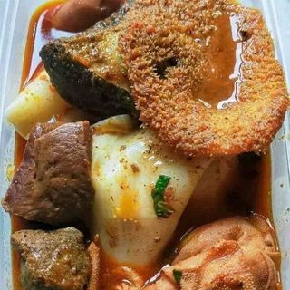 Assorted Meat PEPPE Soup shaki, chicken and beef
