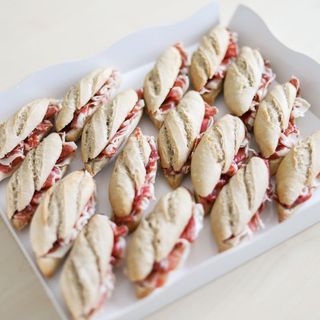 Bandeja flautines jamón ibérico