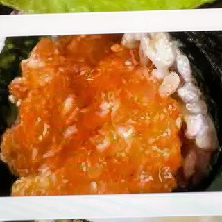 72. Temaki spicy salmon