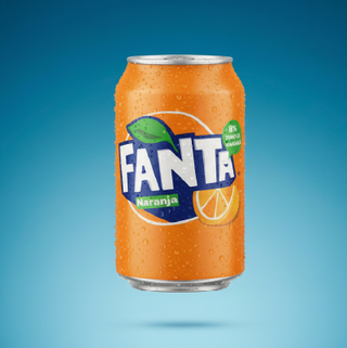 Fanta naranja lata