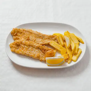 Lenguado a la romana patatas