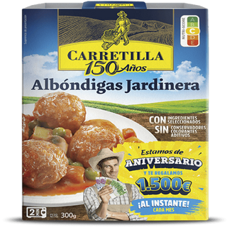 Plato De Carretilla Albóndigas A La Jardinera