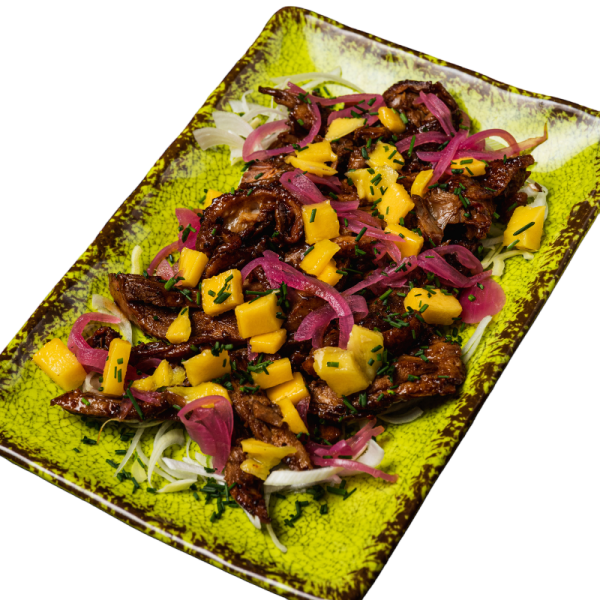Pato picante y mango (Singapur)