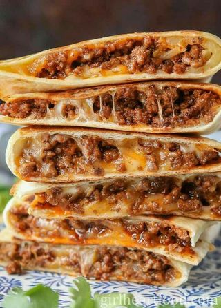 Crêpe Viande Hachée et Fromage