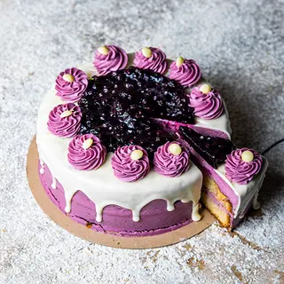 Tarta Limón Y Arandanos Cortada (Aprox 150 Gr.)
