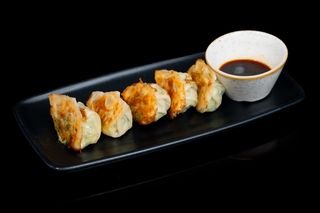 Gyozas de langostino